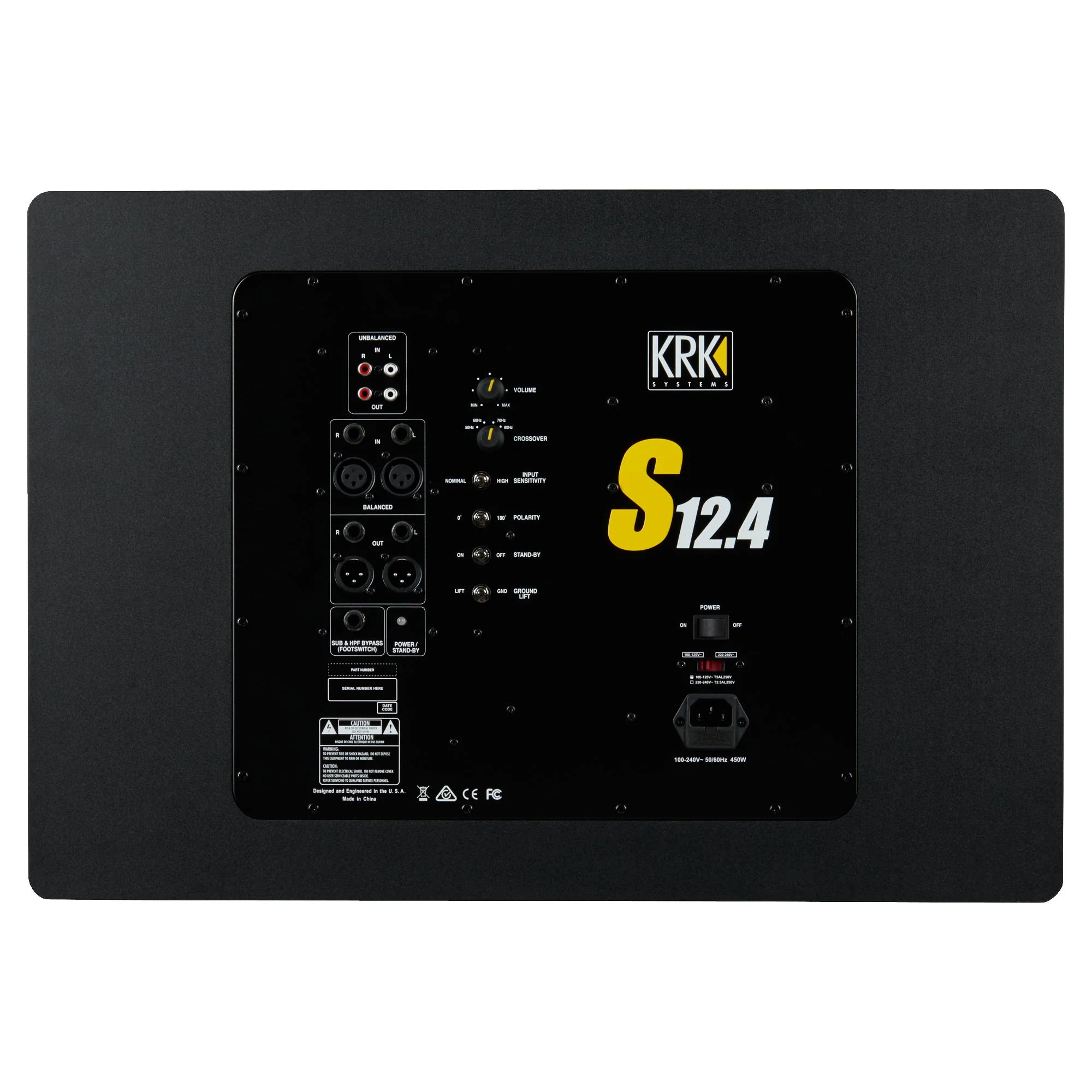 S12.4 Powered Studio Subwoofer - Image 3